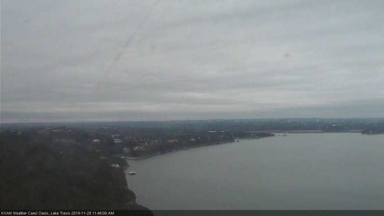 Lake Travis webcam, November 28, 2019 11:45 AM CT