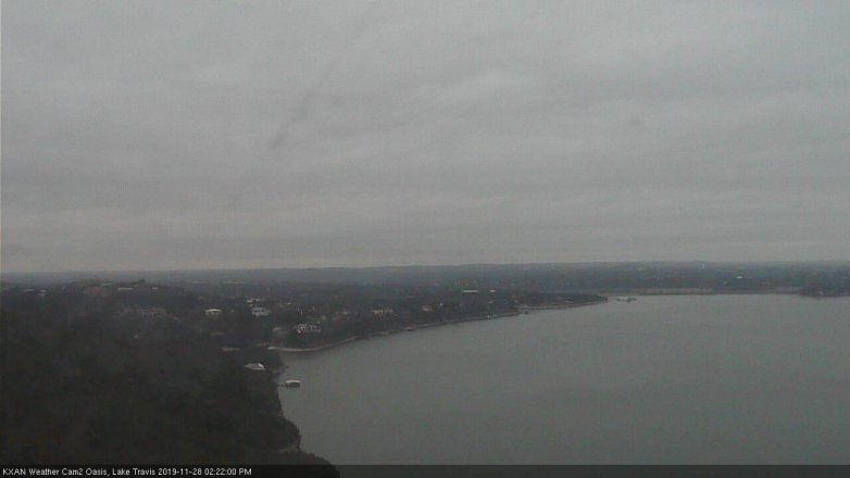 Lake Travis webcam, November 28, 2019 2:25 PM CT