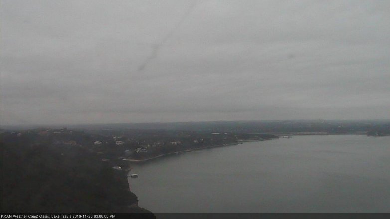 Lake Travis webcam, November 28, 2019 3:00 PM CT