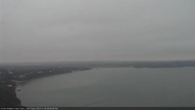 Lake Travis webcam, November 28, 2019 5:00 PM CT