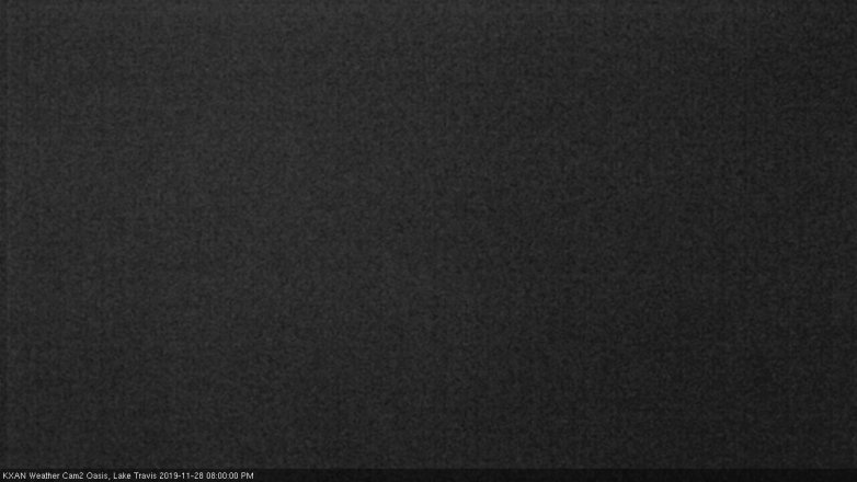 Lake Travis webcam, November 28, 2019 8:00 PM CT
