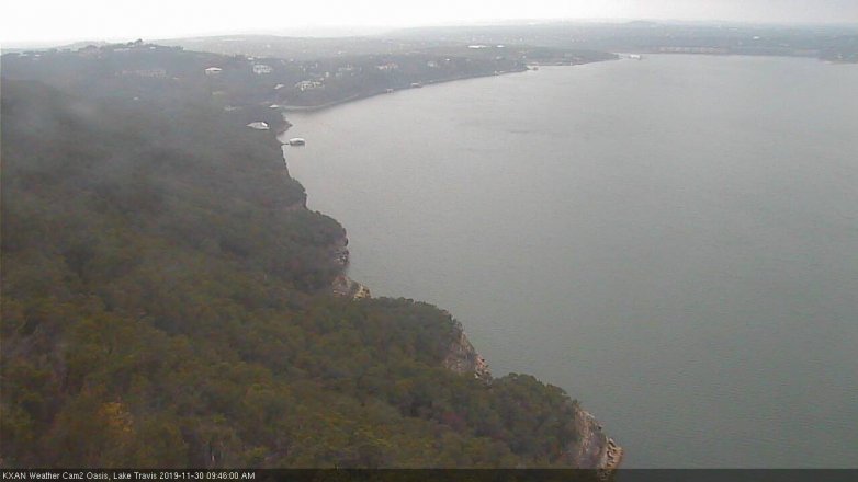 Lake Travis webcam, November 30, 2019 9:45 AM CT