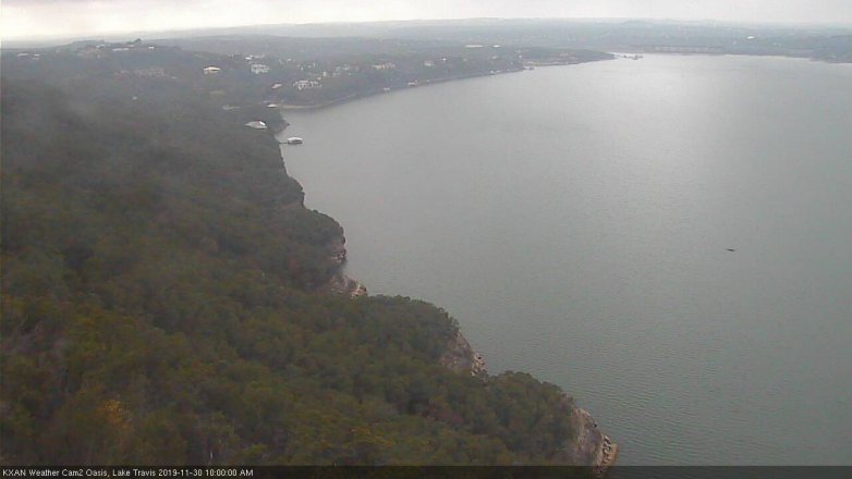 Lake Travis webcam, November 30, 2019 10:00 AM CT