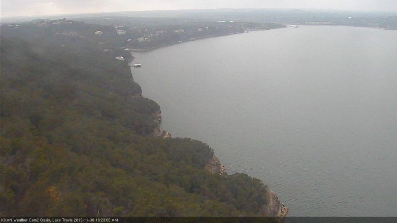 Lake Travis webcam, November 30, 2019 10:25 AM CT