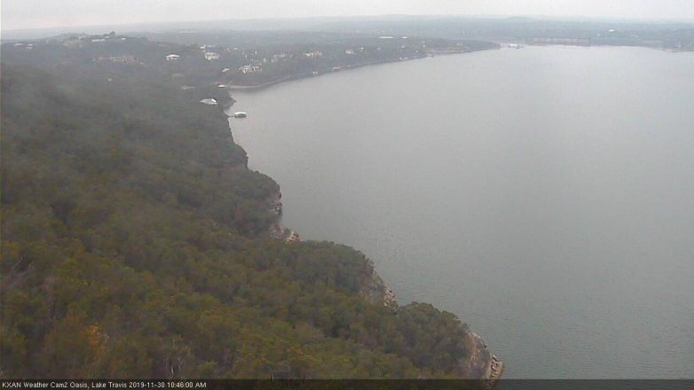 Lake Travis webcam, November 30, 2019 10:45 AM CT