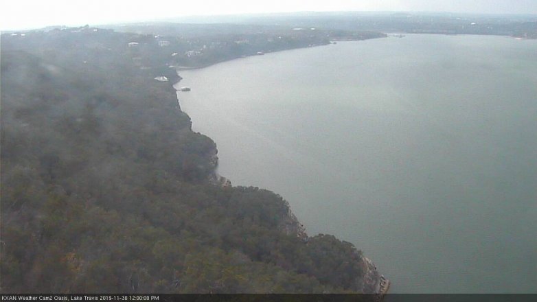 Lake Travis webcam, November 30, 2019 12:00 PM CT