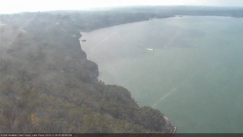 Lake Travis webcam, November 30, 2019 1:00 PM CT
