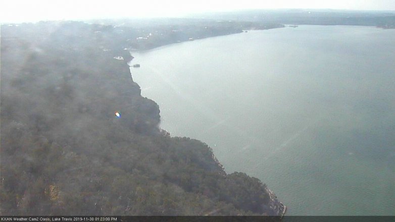 Lake Travis webcam, November 30, 2019 1:25 PM CT