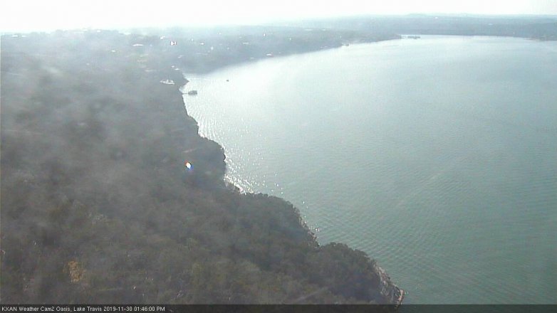 Lake Travis webcam, November 30, 2019 1:45 PM CT
