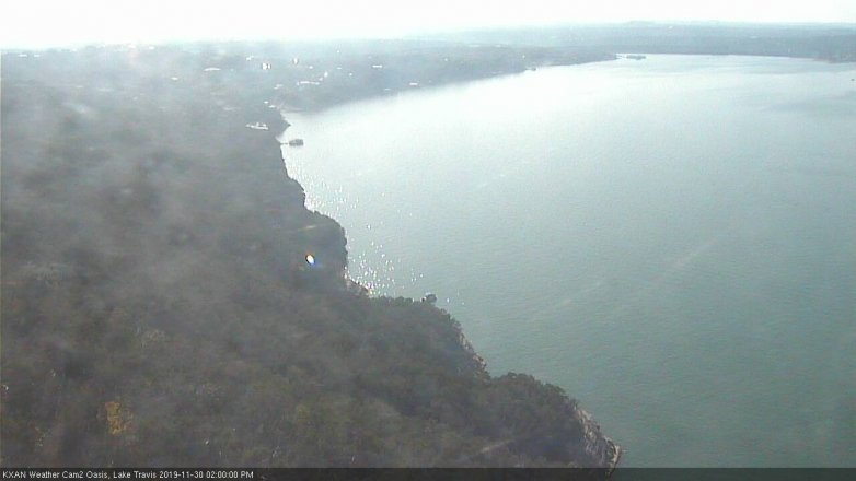 Lake Travis webcam, November 30, 2019 2:00 PM CT
