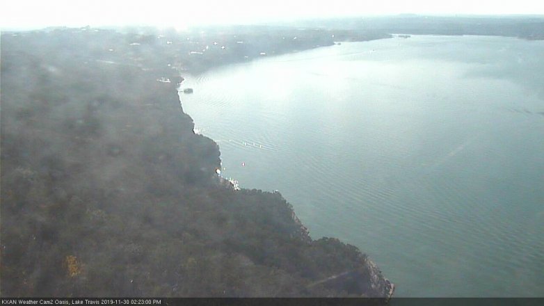 Lake Travis webcam, November 30, 2019 2:25 PM CT