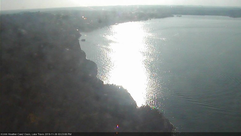 Lake Travis webcam, November 30, 2019 3:25 PM CT