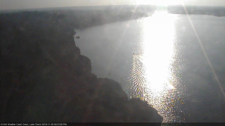 Lake Travis webcam, November 30, 2019 4:25 PM CT