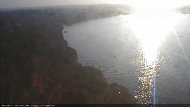 Lake Travis webcam, November 30, 2019 5:00 PM CT