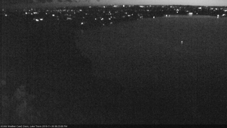 Lake Travis webcam, November 30, 2019 6:25 PM CT