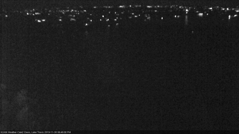 Lake Travis webcam, November 30, 2019 6:45 PM CT