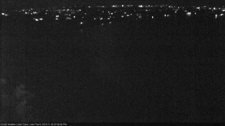 Lake Travis webcam, November 30, 2019 7:00 PM CT