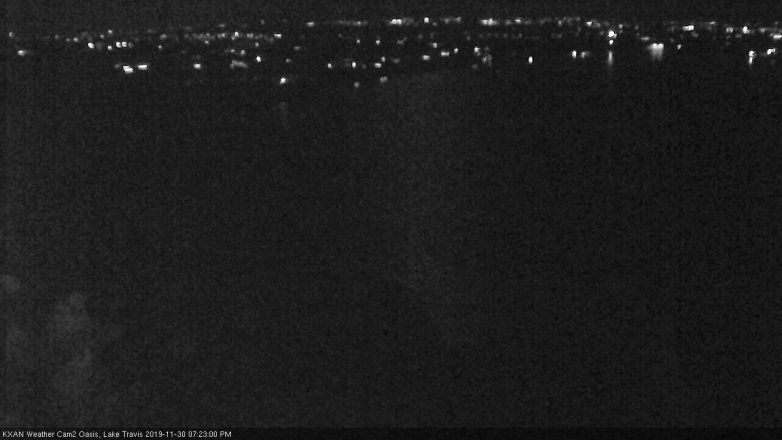 Lake Travis webcam, November 30, 2019 7:25 PM CT