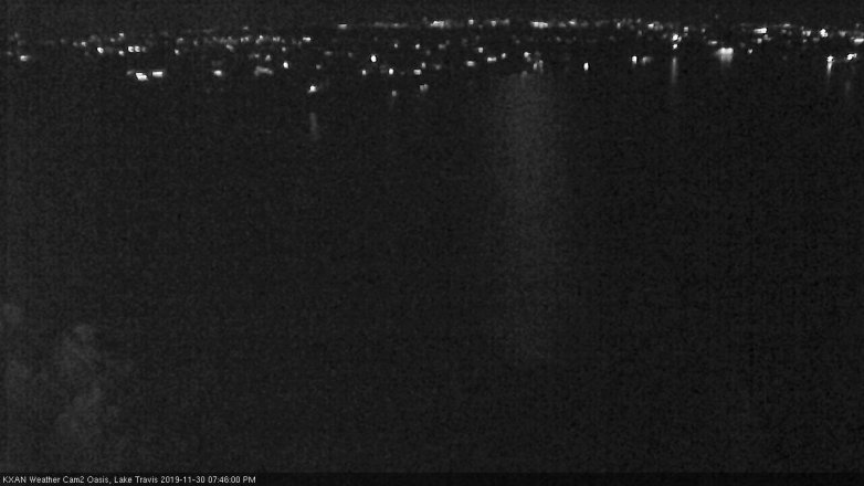 Lake Travis webcam, November 30, 2019 7:45 PM CT