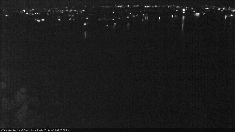 Lake Travis webcam, November 30, 2019 9:25 PM CT