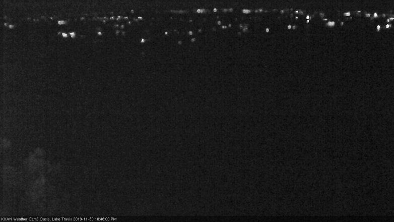 Lake Travis webcam, November 30, 2019 10:45 PM CT
