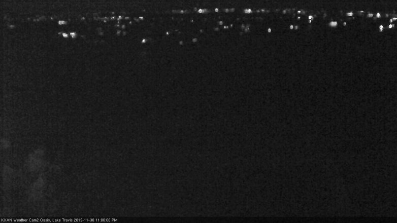 Lake Travis webcam, November 30, 2019 11:00 PM CT