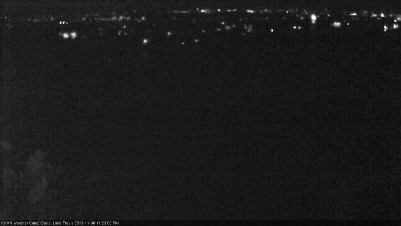 Lake Travis webcam, November 30, 2019 11:25 PM CT