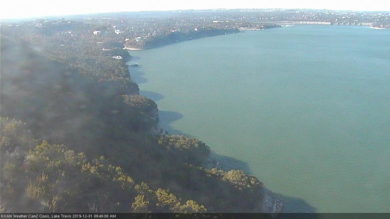 Lake Travis webcam, December 1, 2019 9:45 AM CT
