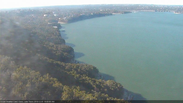 Lake Travis webcam, December 1, 2019 10:00 AM CT