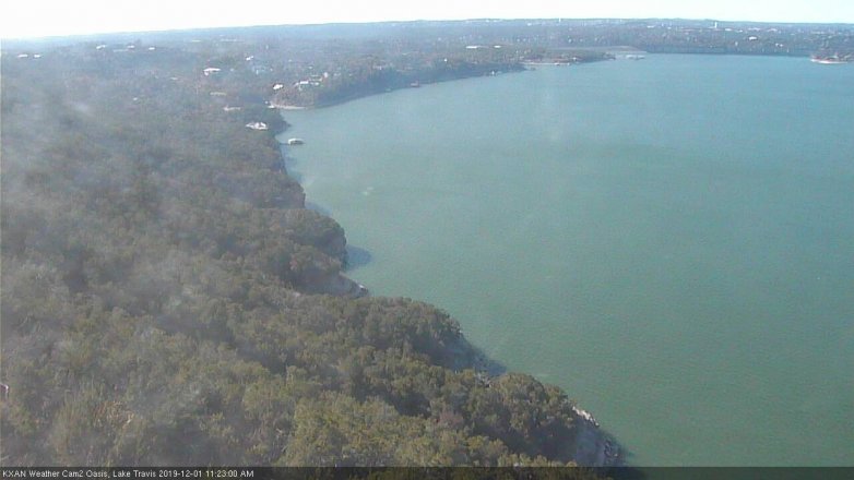 Lake Travis webcam, December 1, 2019 11:25 AM CT