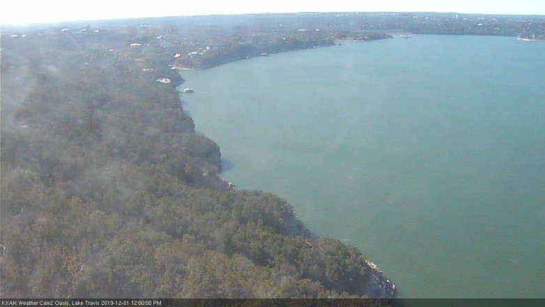 Lake Travis webcam, December 1, 2019 12:00 PM CT