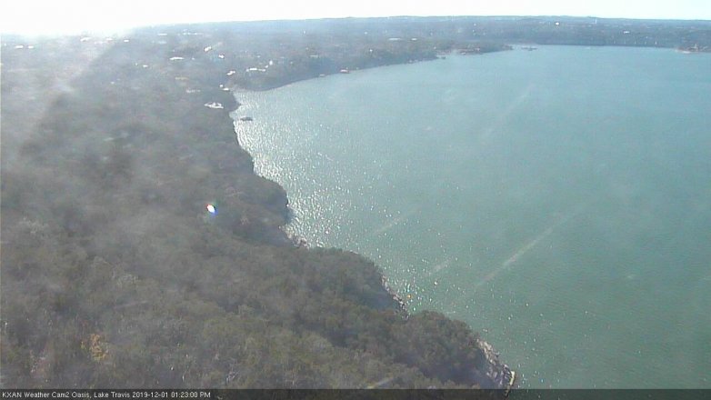 Lake Travis webcam, December 1, 2019 1:25 PM CT