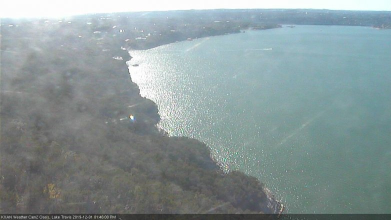 Lake Travis webcam, December 1, 2019 1:45 PM CT