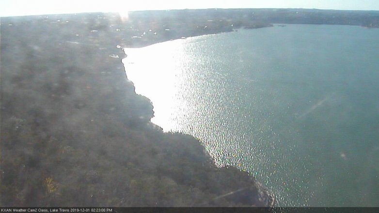 Lake Travis webcam, December 1, 2019 2:25 PM CT