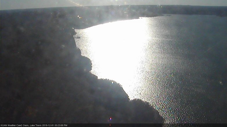 Lake Travis webcam, December 1, 2019 3:25 PM CT