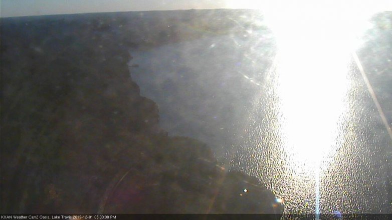 Lake Travis webcam, December 1, 2019 5:00 PM CT