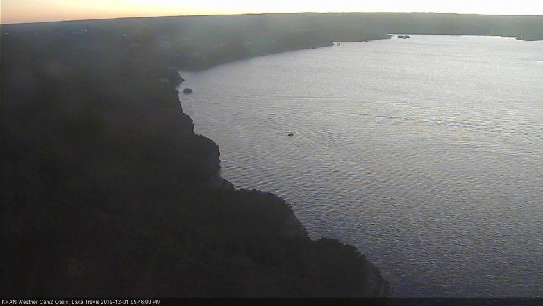 Lake Travis webcam, December 1, 2019 5:45 PM CT