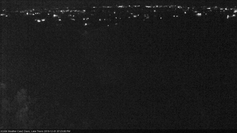 Lake Travis webcam, December 1, 2019 7:25 PM CT