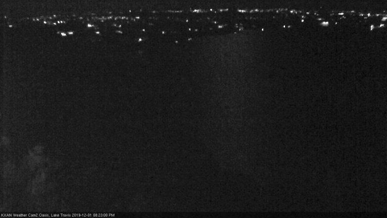 Lake Travis webcam, December 1, 2019 8:25 PM CT