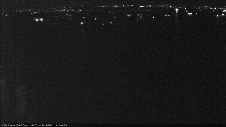 Lake Travis webcam, December 1, 2019 10:25 PM CT