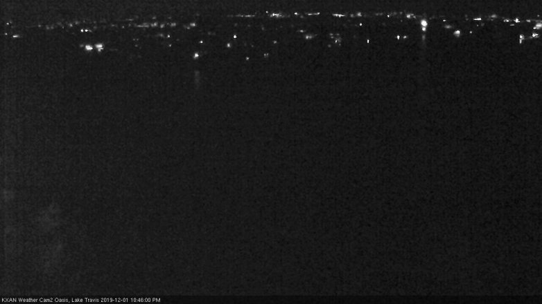 Lake Travis webcam, December 1, 2019 10:45 PM CT