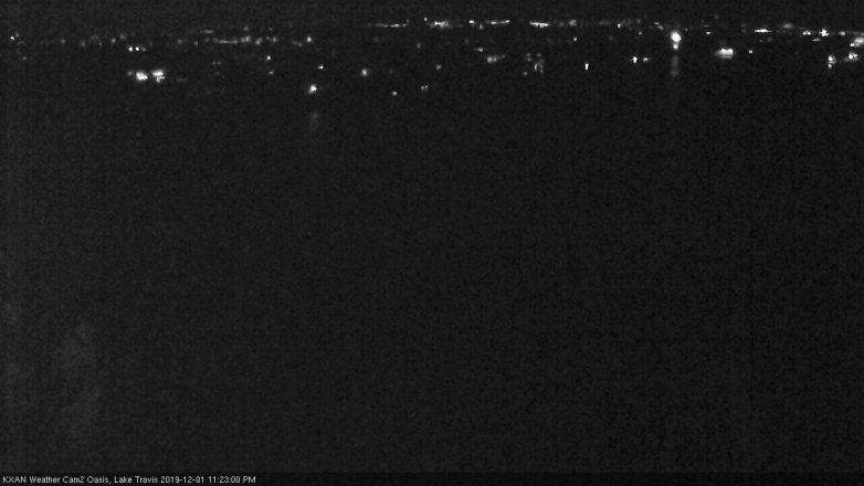 Lake Travis webcam, December 1, 2019 11:25 PM CT
