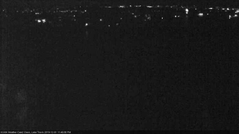 Lake Travis webcam, December 1, 2019 11:45 PM CT