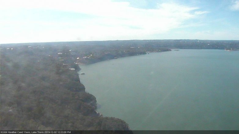Lake Travis webcam, December 2, 2019 12:25 PM CT