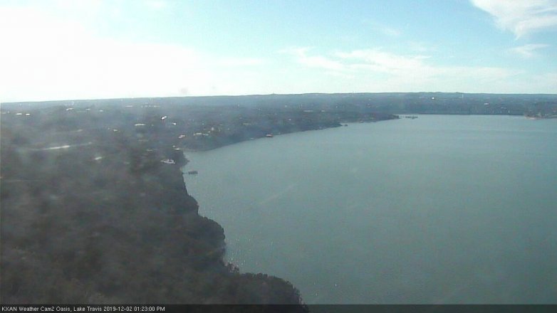 Lake Travis webcam, December 2, 2019 1:25 PM CT