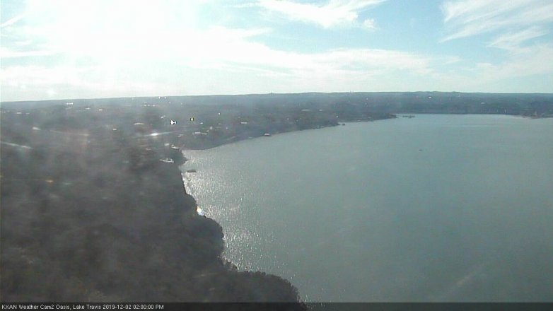 Lake Travis webcam, December 2, 2019 2:00 PM CT
