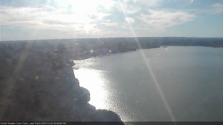 Lake Travis webcam, December 2, 2019 2:45 PM CT