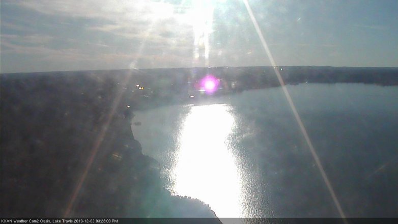 Lake Travis webcam, December 2, 2019 3:25 PM CT