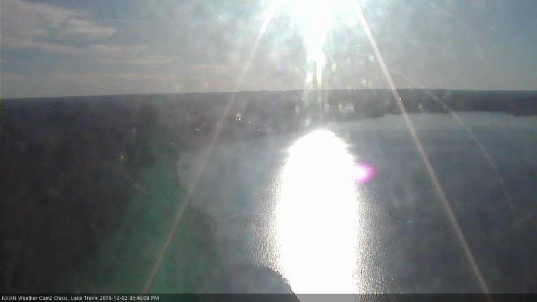 Lake Travis webcam, December 2, 2019 3:45 PM CT