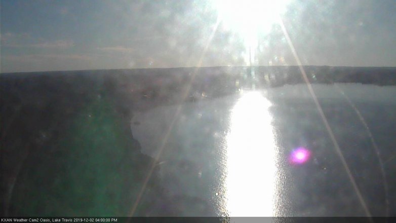 Lake Travis webcam, December 2, 2019 4:00 PM CT